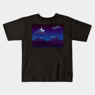 Moonlit Mountains Kids T-Shirt